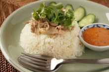 料理レッスン写真 - 一度に2品!定番のタイ料理「カオマンガイ」とスープ&ライチプリン♡